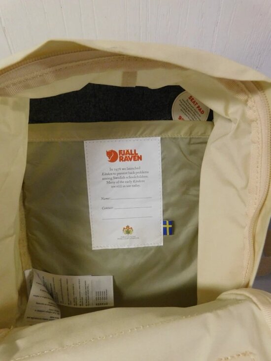 Fjallraven Kanken Sling Backpack Bag with Seat Cusion Khaki Cream Color main image 4